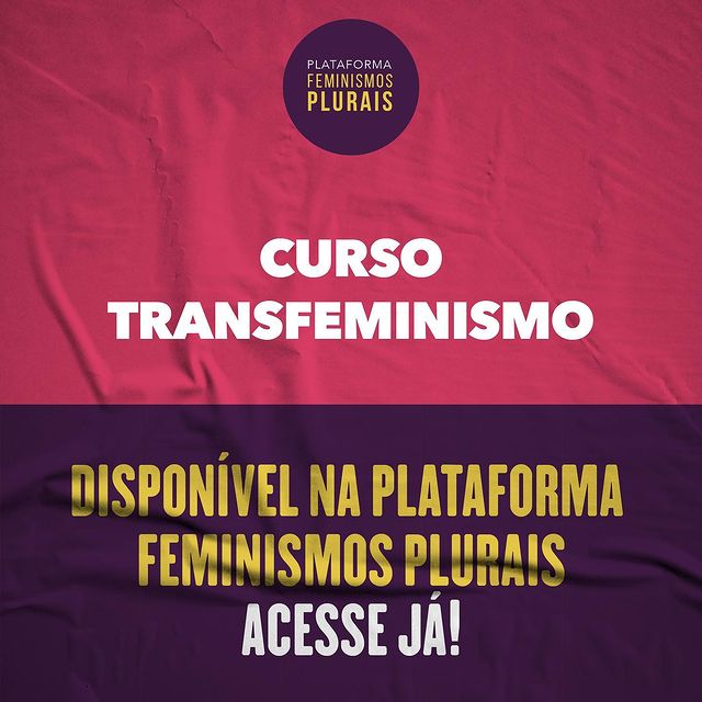 A Feminismos Plurais lança curso sobre TRANSFEMINISMO com a professora Letícia Nascimento.