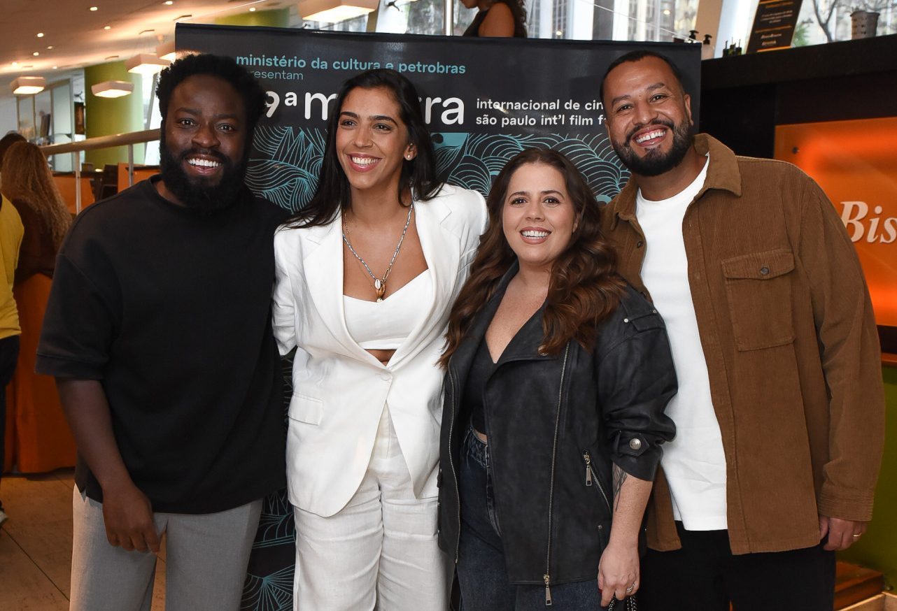 Mostra SP: Douglas Silva e Tati Machado prestigiam Benedita Casé em sessão de “90 Decibéis”